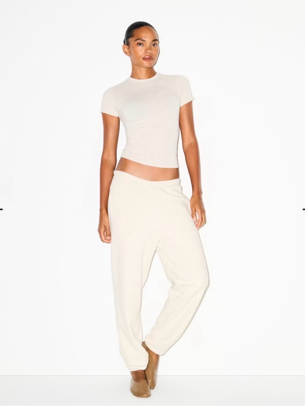 Skims Cotton Fleece Classic Jogger in Oatmeal Heather Size Medium NWT